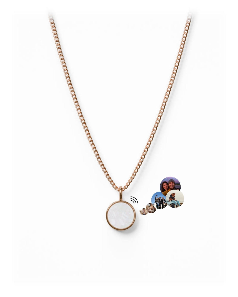 Lightness Halskette - Perlmutt - Rosegold - Für Sie