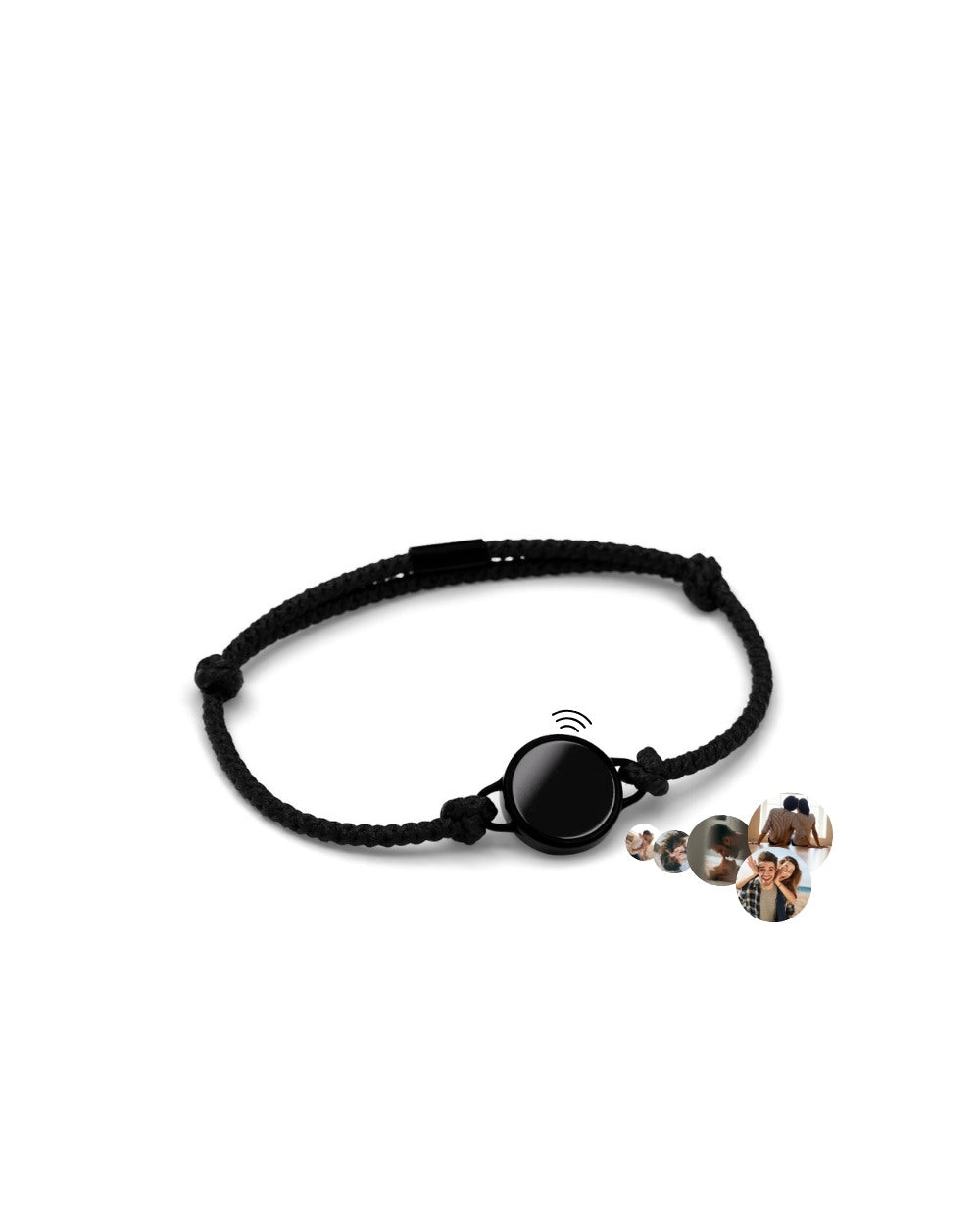 Lightness Stoffarmband - Onyx - Schwarz - Für Ihn